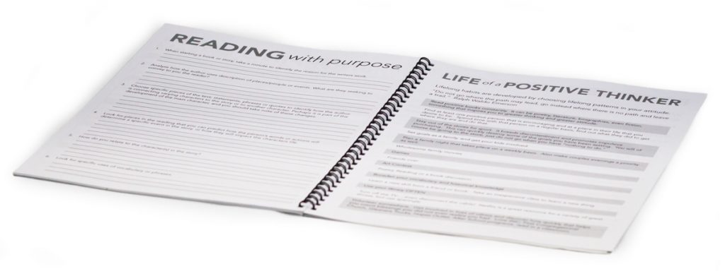 open spiral bound book